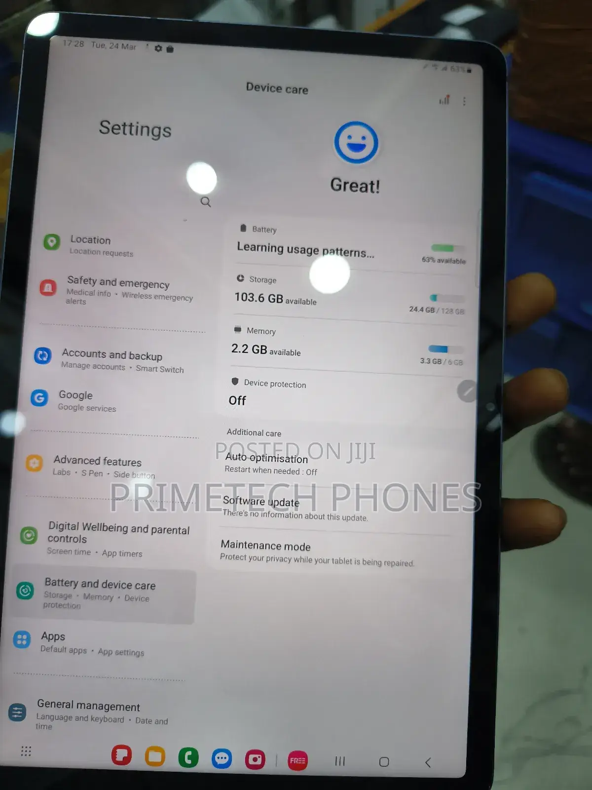 Samsung Galaxy Tab S7 128 GB Black