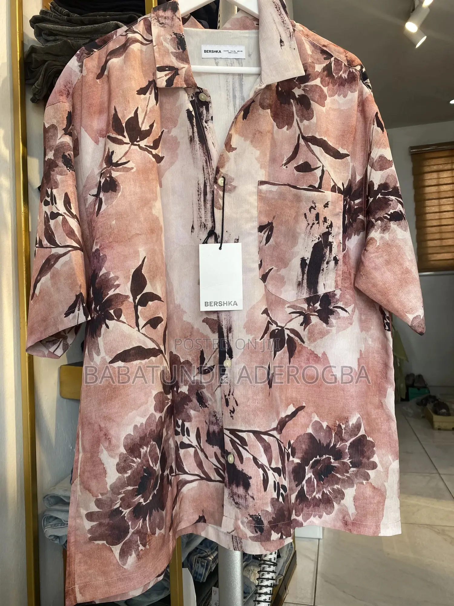 Bershka Printed Short Sleeve