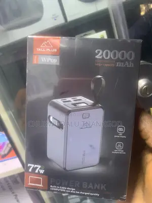 Tallplus 20000mah Laptop and Phones Powerbank 77w Type-C Fast Charging