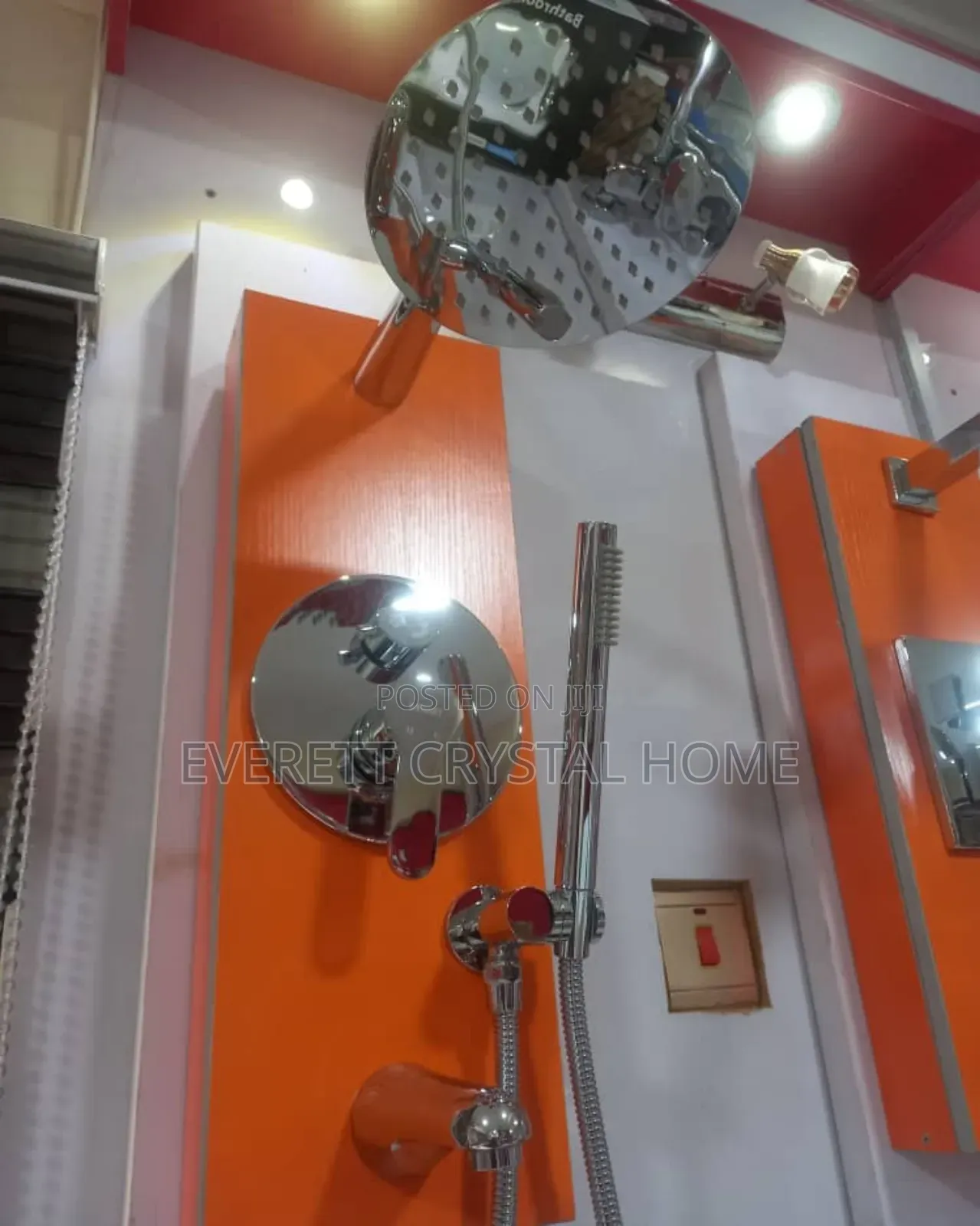 Chrome Conduit Shower