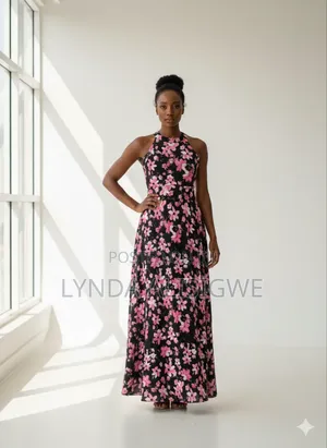 Pink Flowered Gown