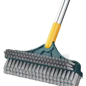 3in1 Cleaning Brush,Wiper,Tiles Strip With Long Handle Mop