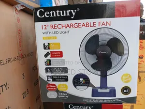 Century 12" Table Rechargeable Fan