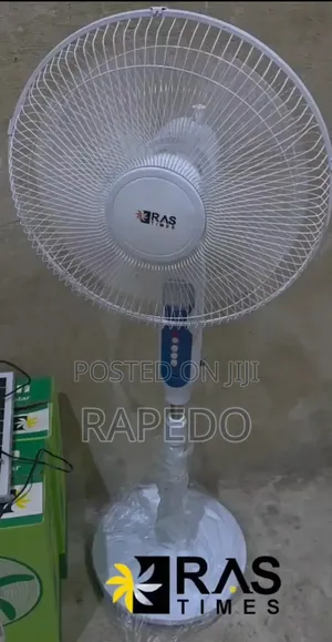 Ras 16 Inches Solar and Rechargeable Stand Fan