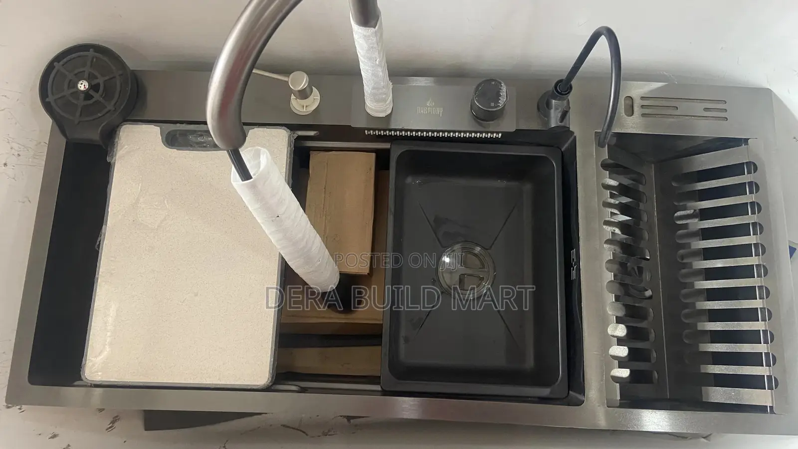 Piano Sink With Plate Rack