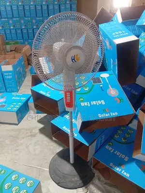16 Inches Solar Rechargeable Standing Fan Available