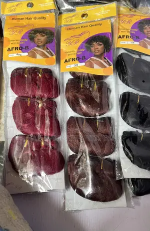 Afro-B Human Hair Quality Weavon Bundles Wine,Natural Color,Color 33