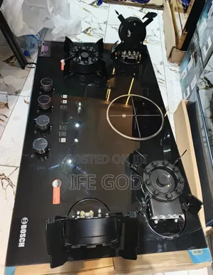 Quality Bosch Built-in Premium Luxury Flips Up 4+1 Gas Electric Hob.