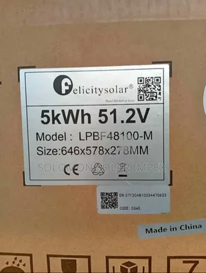 5kwh 48v Felicity Lithium Battery 5years Warranty