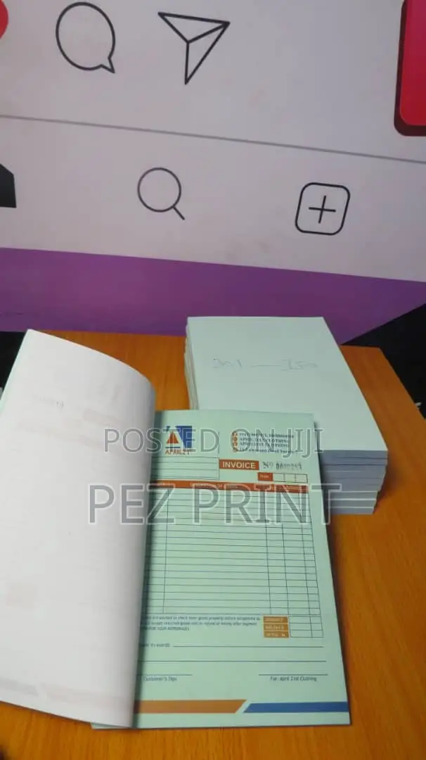 A5 Size Invoice/Receipt