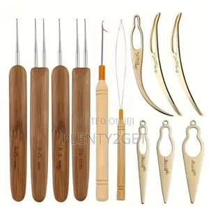 1 Set of Dreadlocks Tool Kit, 12pcs of Dreadlocks Crochet Hook Set