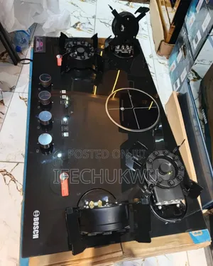 Original Bosch Inbuilt Cabinet Flips Up 4+1 Gas Electric Cooker Hob
