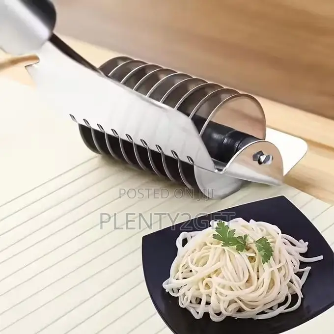 1pc Stainless Steel Manual Rolling Cutter, Multi-Purpose Noodle and Sc
