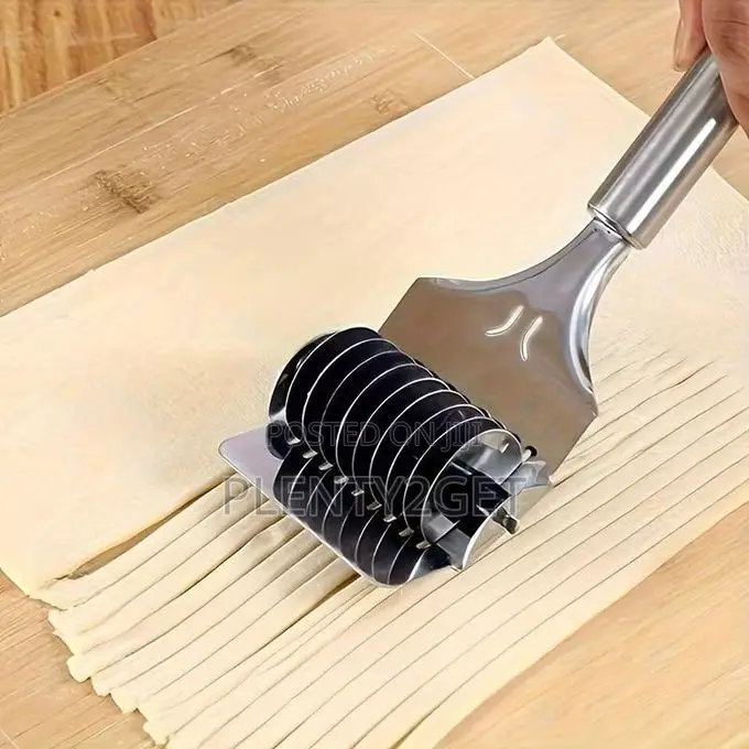 1pc Stainless Steel Manual Rolling Cutter, Multi-Purpose Noodle and Sc