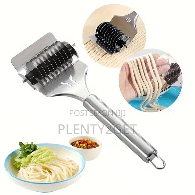 1pc Stainless Steel Manual Rolling Cutter, Multi-Purpose Noodle and Sc