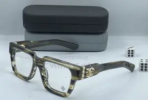 Luxury Chrome Heart Glasses