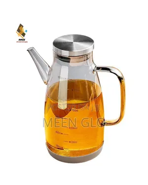 1000ml Glass Oil Jar With Stainless Steel Lid