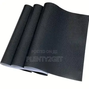 Black Car Wrap Vinyl Film With 3d Carbon Fiber Design, Featuring Matte