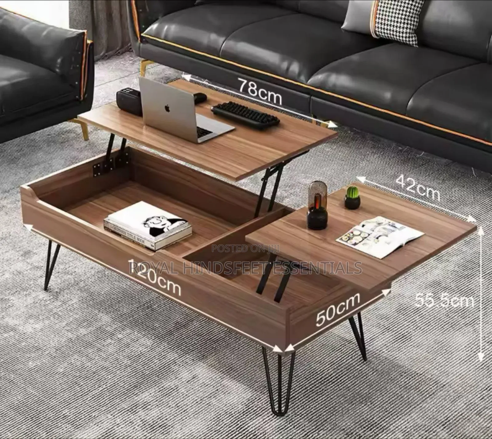 Foldable Multi-Purpose Lift Top Table