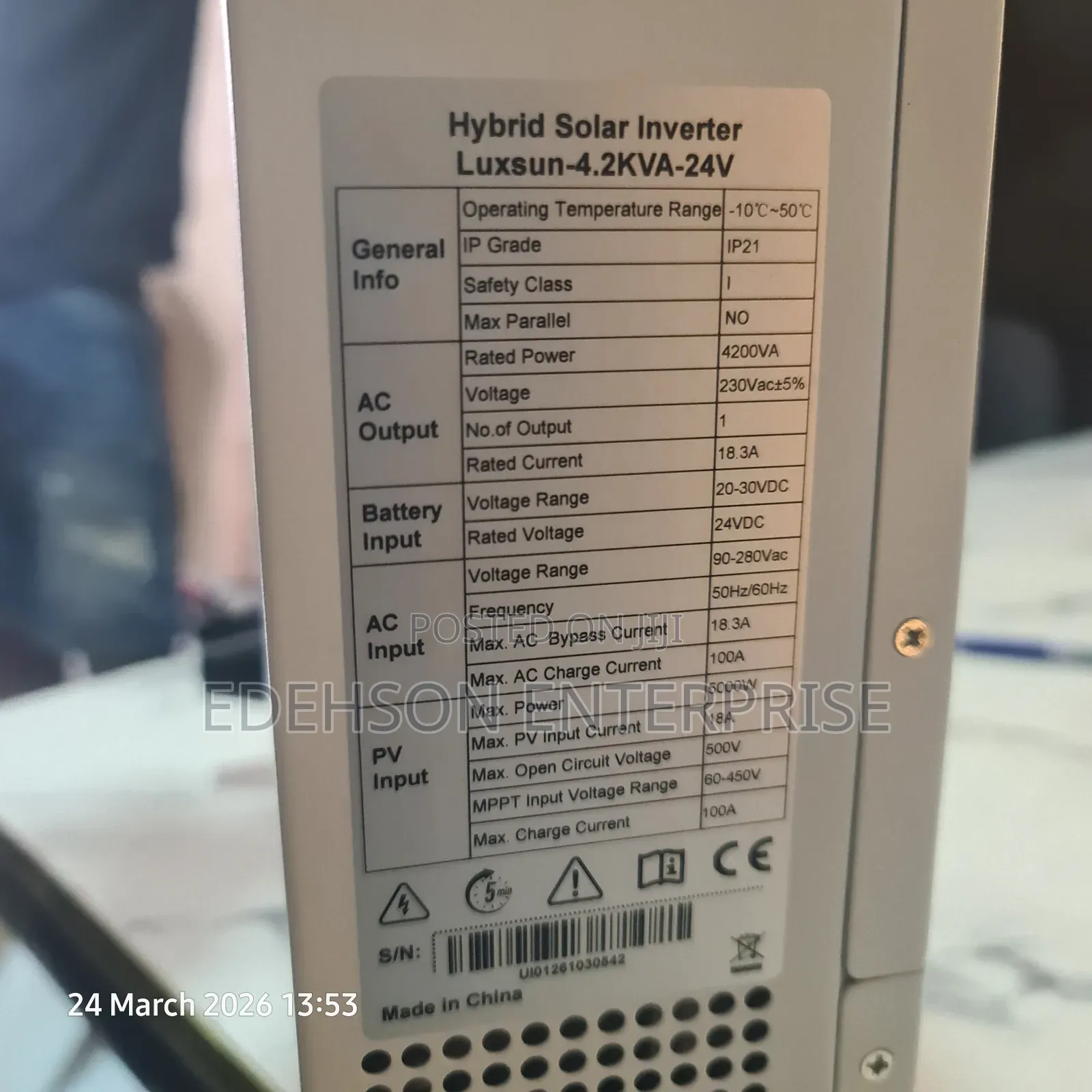 Luxsun 4.2kva 24v Inverter Hybrid