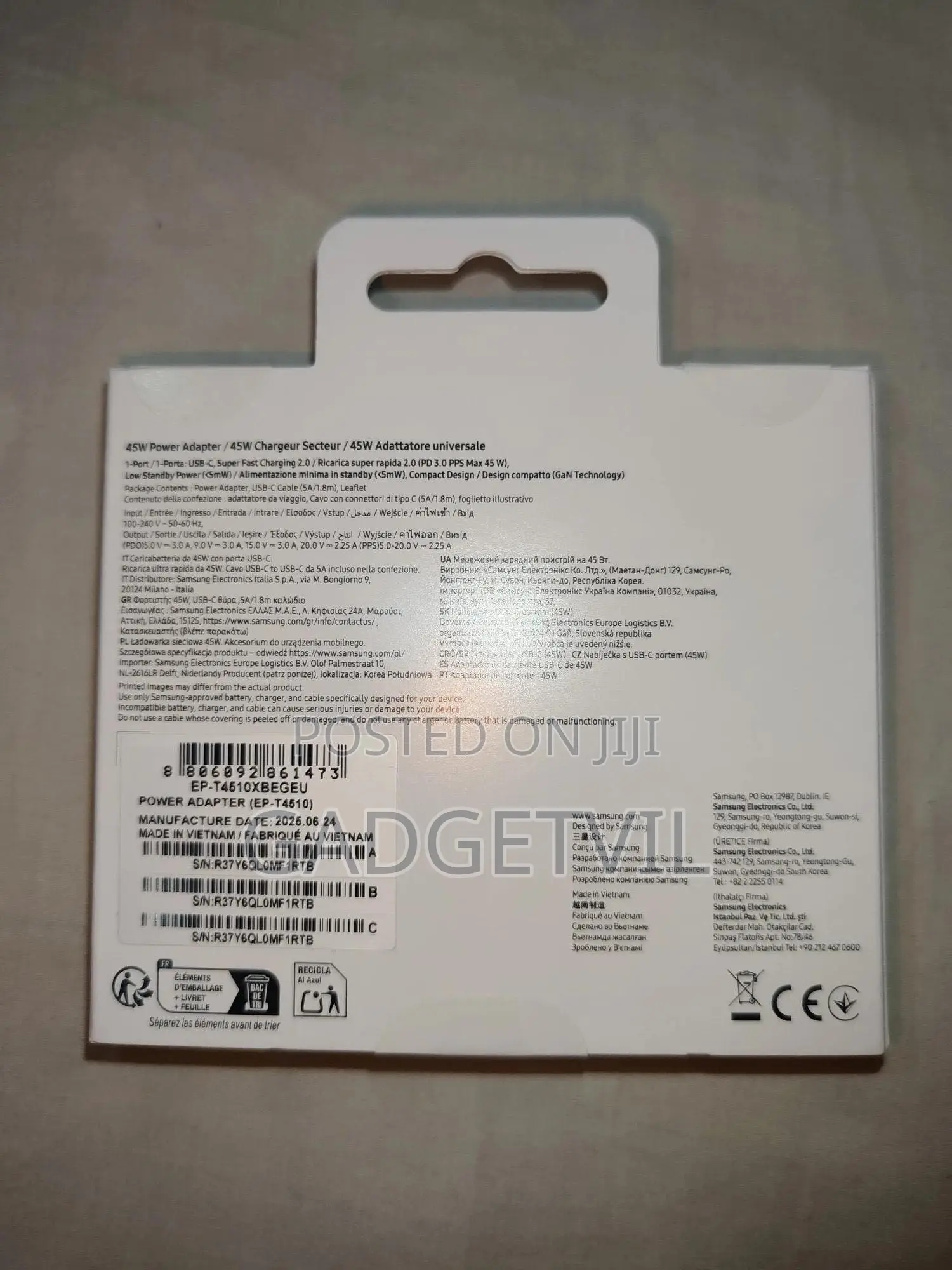 45w Original Samsung Charger