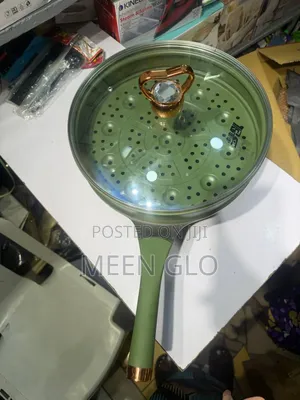Titanium Wok, Multifunctional Steaming and Cooking Pot,Smokeless Fryer