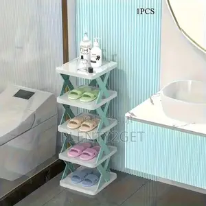 1pcs Multi-Layer Space-Saving Foldable Shoe Rack, Suitable for Various