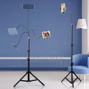 145cm Adjustable Mobile Phone Tripod, Floor Standing Tripod, 35cm Goos