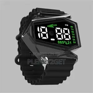 1pc Led Touchscreen Sporty Digital Watch for Women Men - Hexagonal B