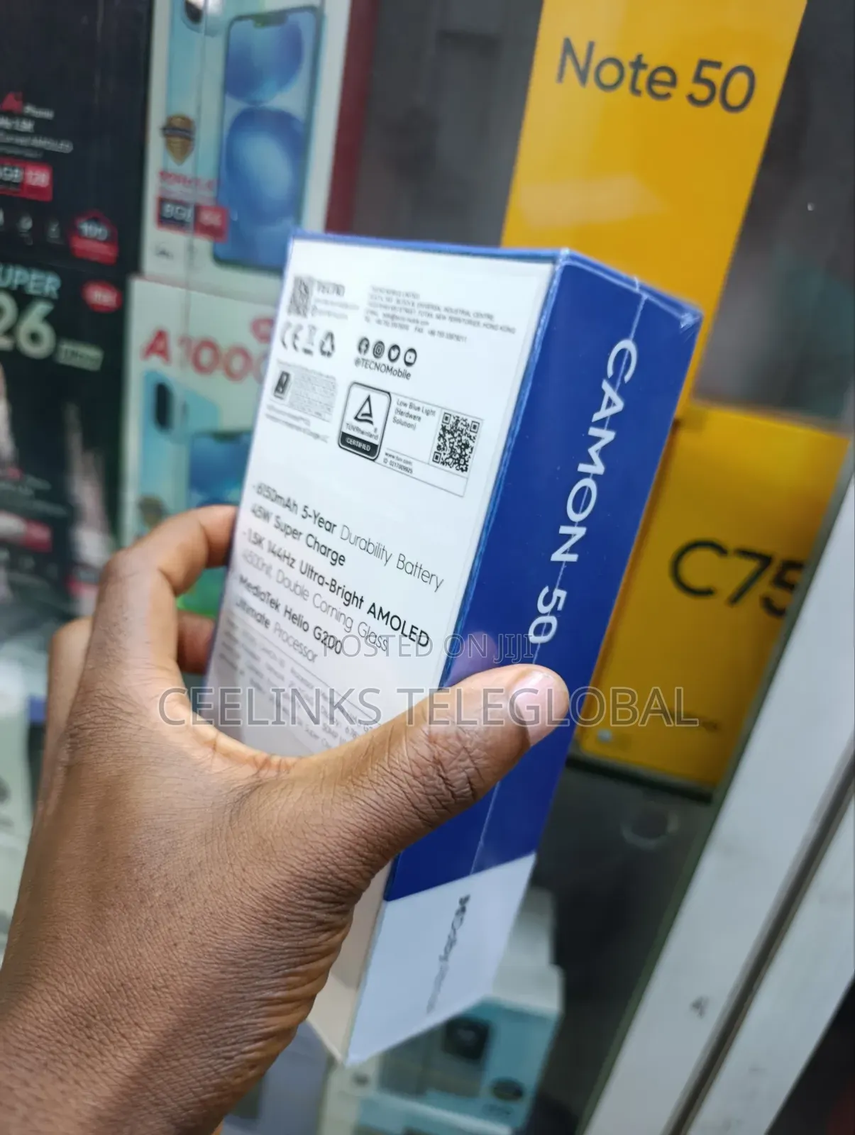 New Tecno Camon 50 256 GB Black