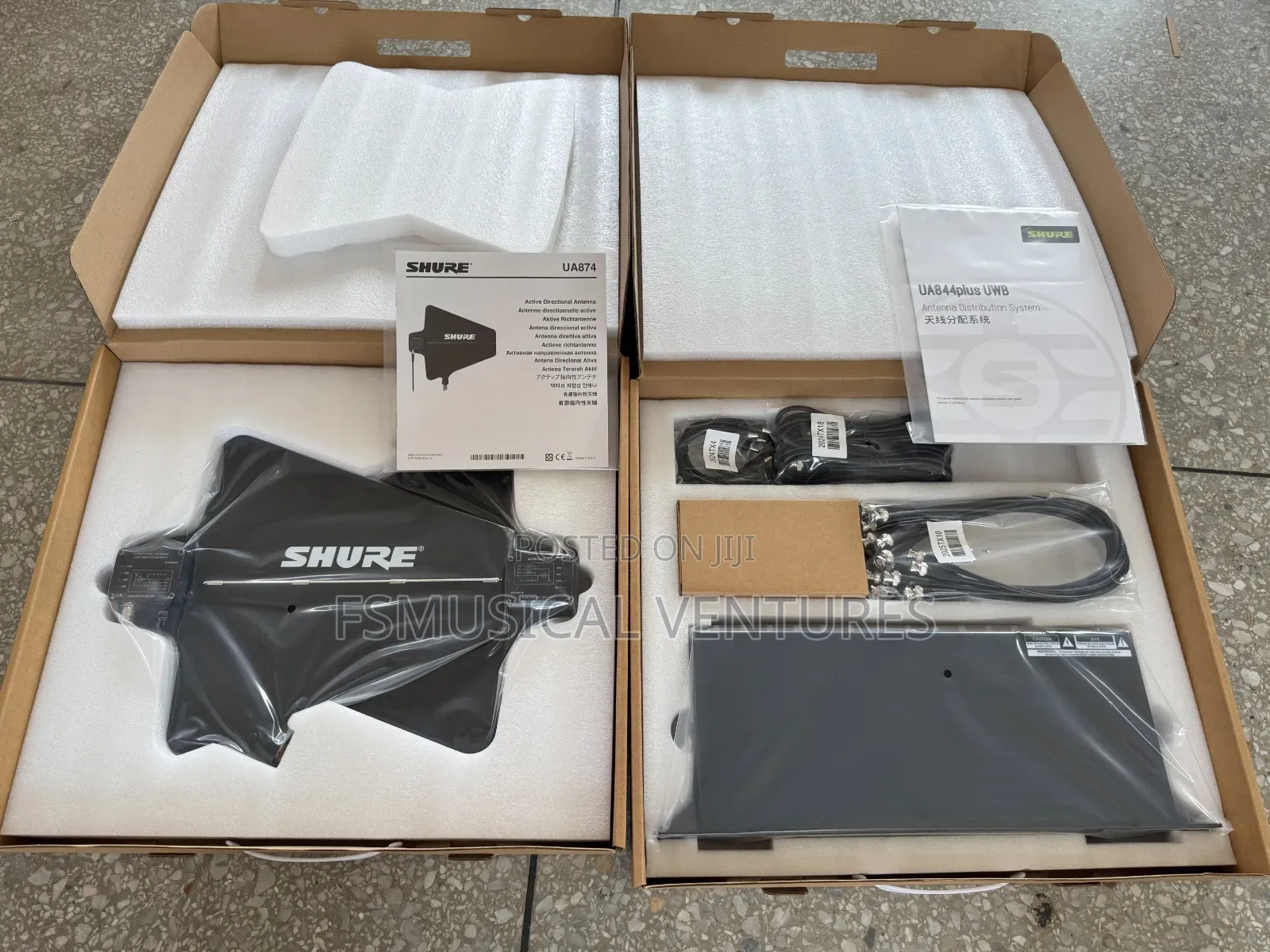 Shure Ua844+Swb Uhf Wideband Antenna Distribution System
