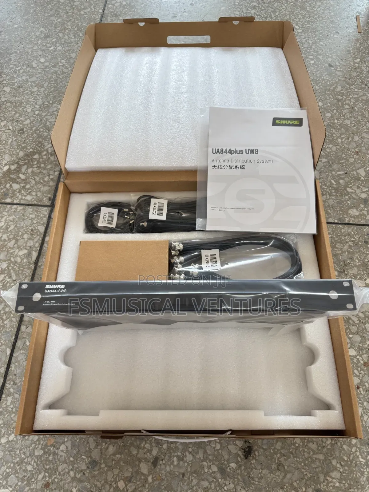 Shure Ua844+Swb Uhf Wideband Antenna Distribution System