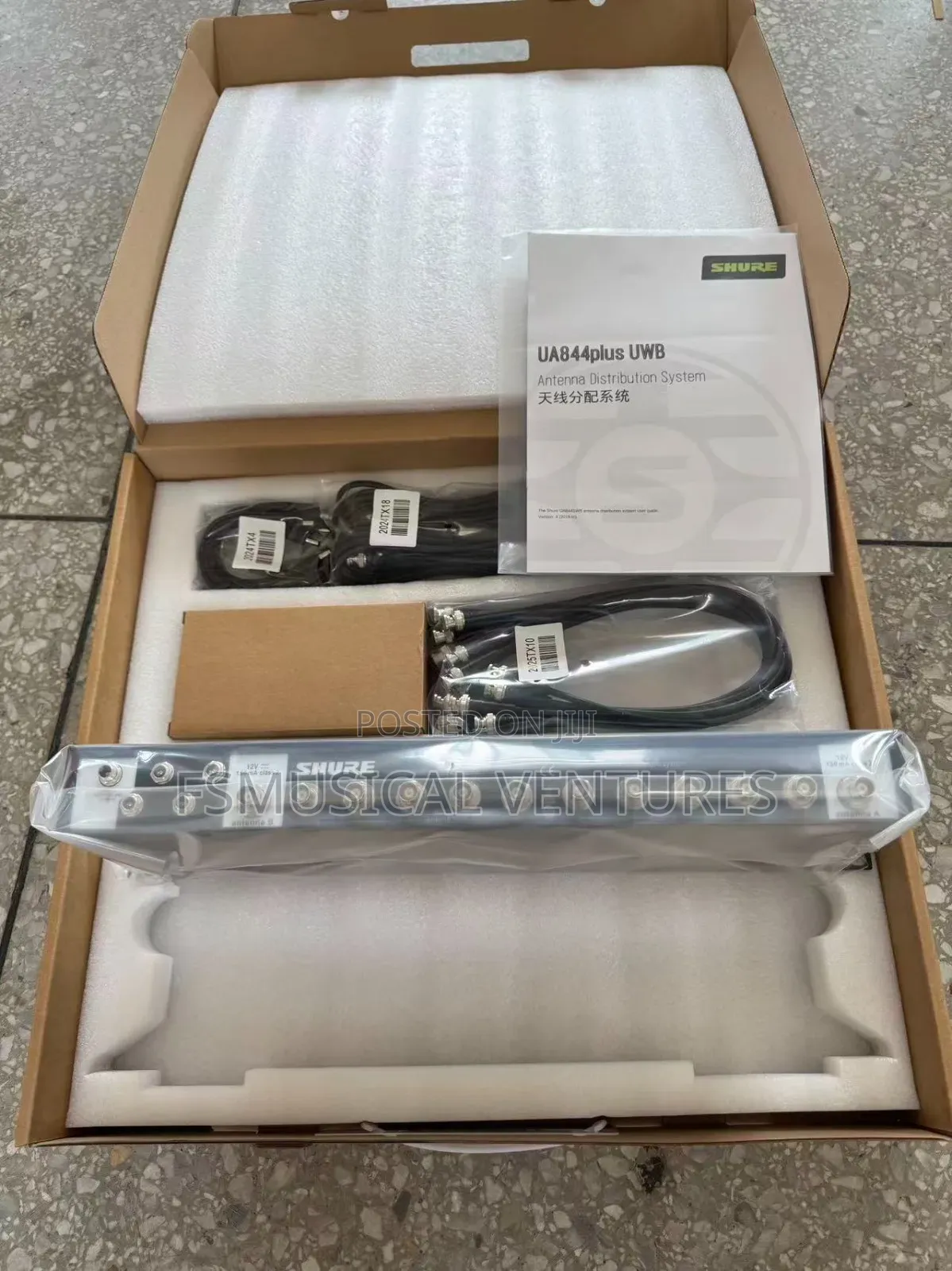 Shure Ua844+Swb Uhf Wideband Antenna Distribution System