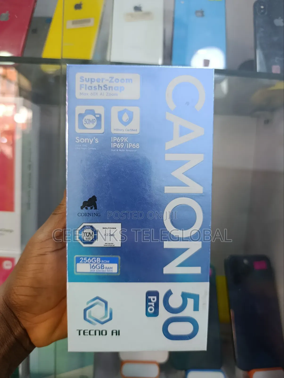 New Tecno Camon 50 Pro 256 GB Black