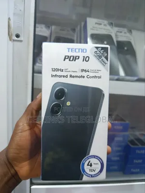 New Tecno Pop 10 64 GB Black