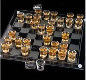Glass Drinking Chess Game