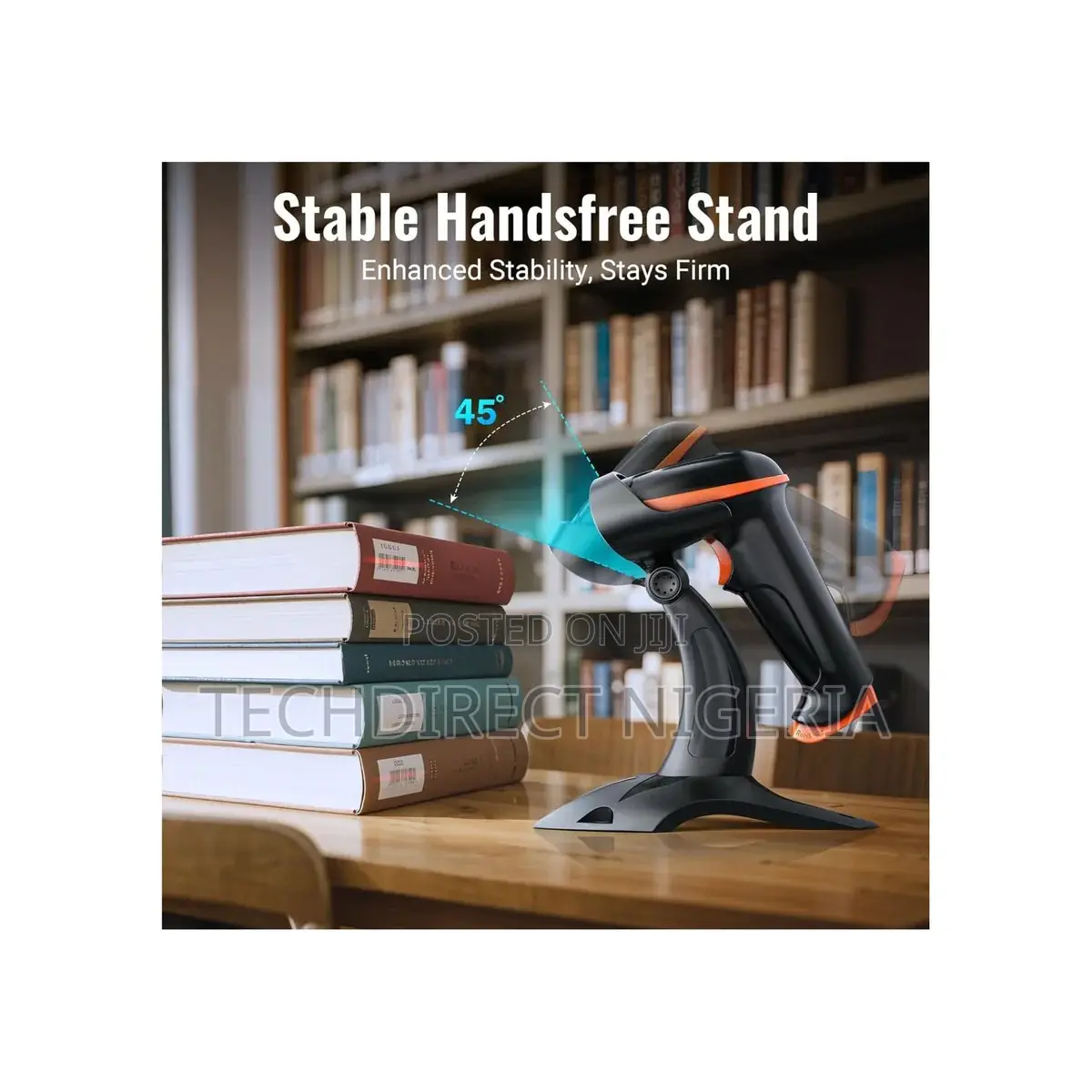 With Standtera D5100-Z Wireless Usb Barcode Scanner