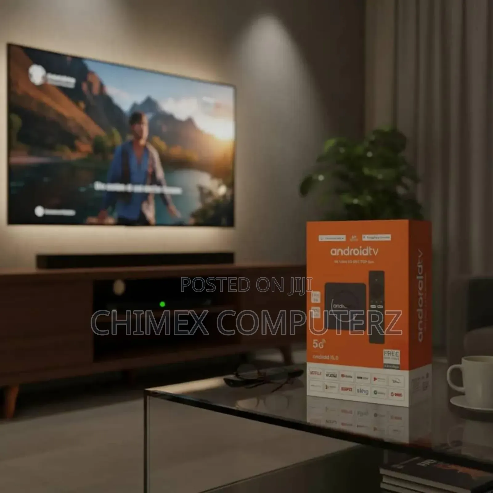Android Tv Box Ultra Smart (Android 15.0) With a Bluetooth Remote