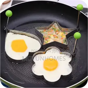 5pcs Stainless Steel Food Molds for Pancakes, Eggs, Burgers More