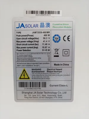 460w Ja Solar Black Panel