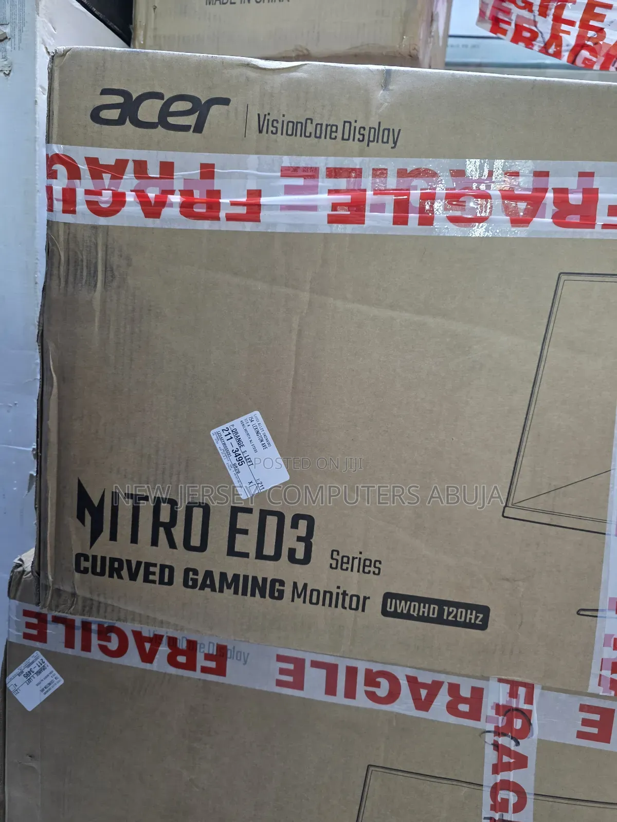 Acer Nitro 34 Curved Monitor ( Eda34cur)