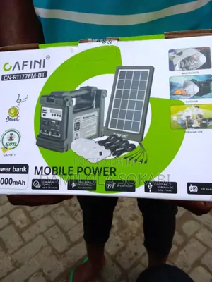 Solar Power Panel Generator Kit 5v Usb 3 Led Bulbs With Bluetooth