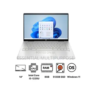 New Laptop HP Pavilion X360 15t 8GB Intel Core i5 SSD 512GB