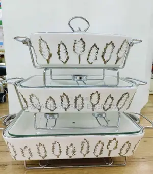 Luxury Ceramic Food Warmer Casserole Dish