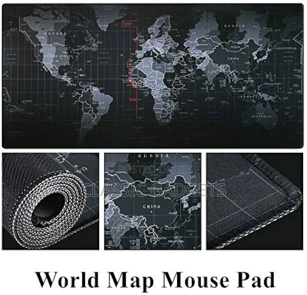 World Map Design Large Desk Mousepad