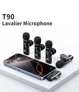Original T90 4 in 1 Noise Cancellation Wireless Lavalier Microphone