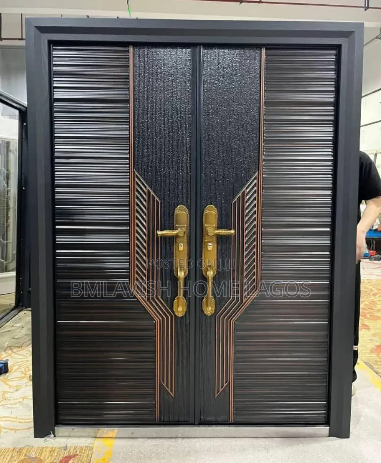 5ft by 7ft German Standard Copper Cast Security Door,