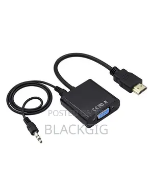 Hdmi To Vga Converter With Audio 3.5mm Aux Adapter Male Female Adaptor