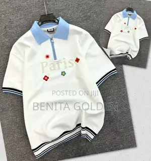 Eleven Paris Stripe Polo Shirt (Half-Zip)
