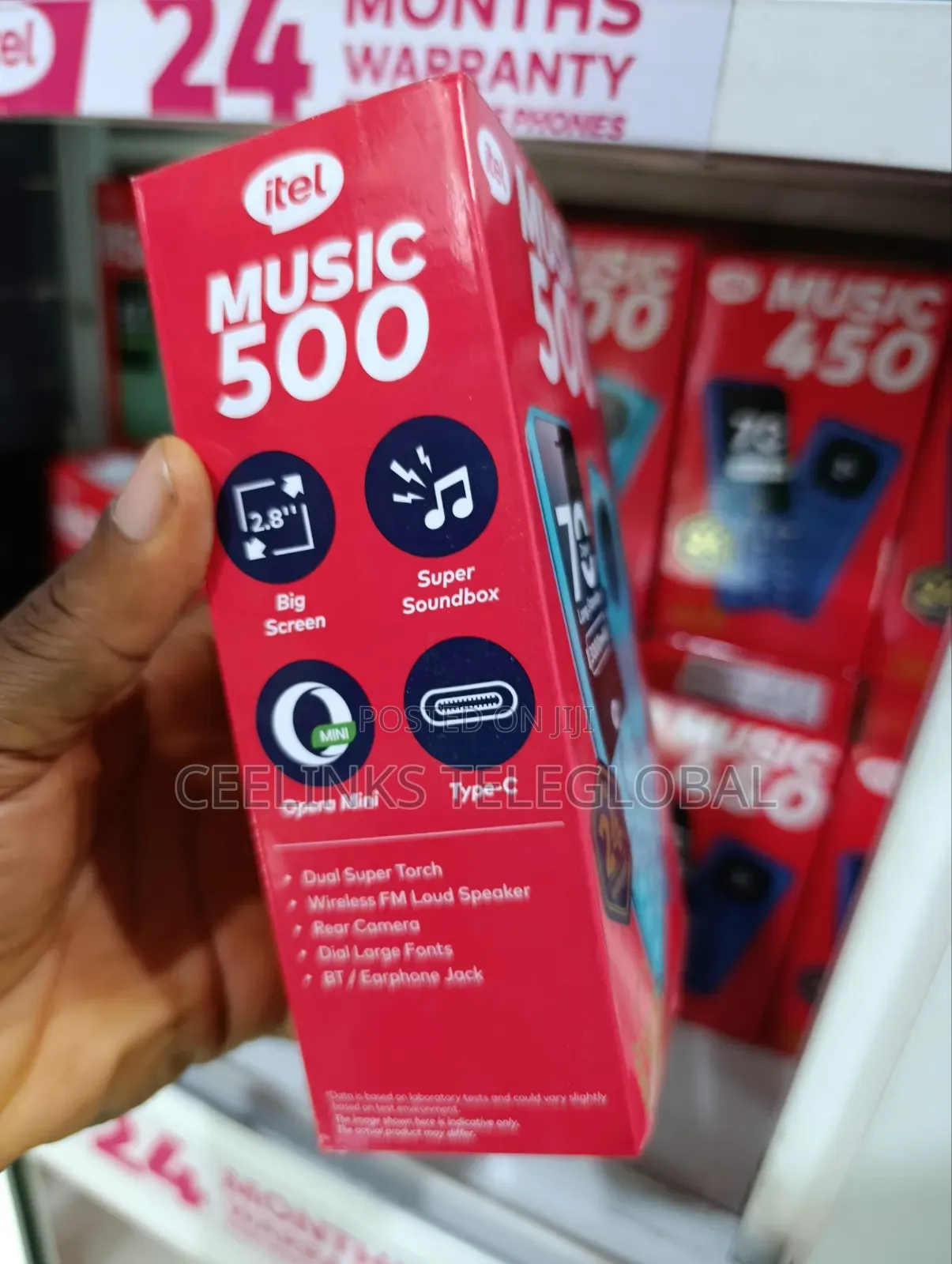 New Itel Music 500 Black